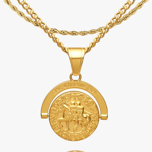 Ave Christus Rex Double Sided Pendant