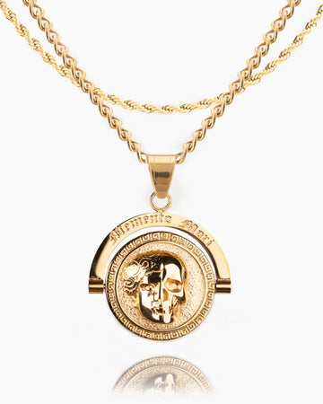 Memento Mori Double Sided Pendant