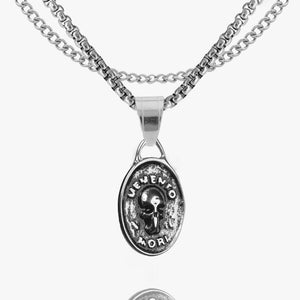 Memento Mori Skull Coin Pendant