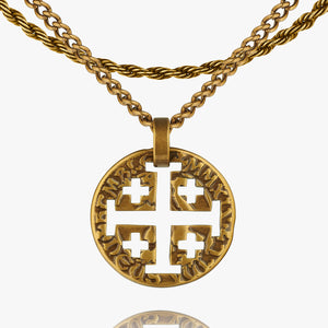 Stamped Crusades Coin Pendant