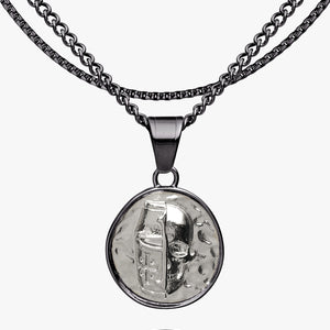 Templar Skull Coin Pendant