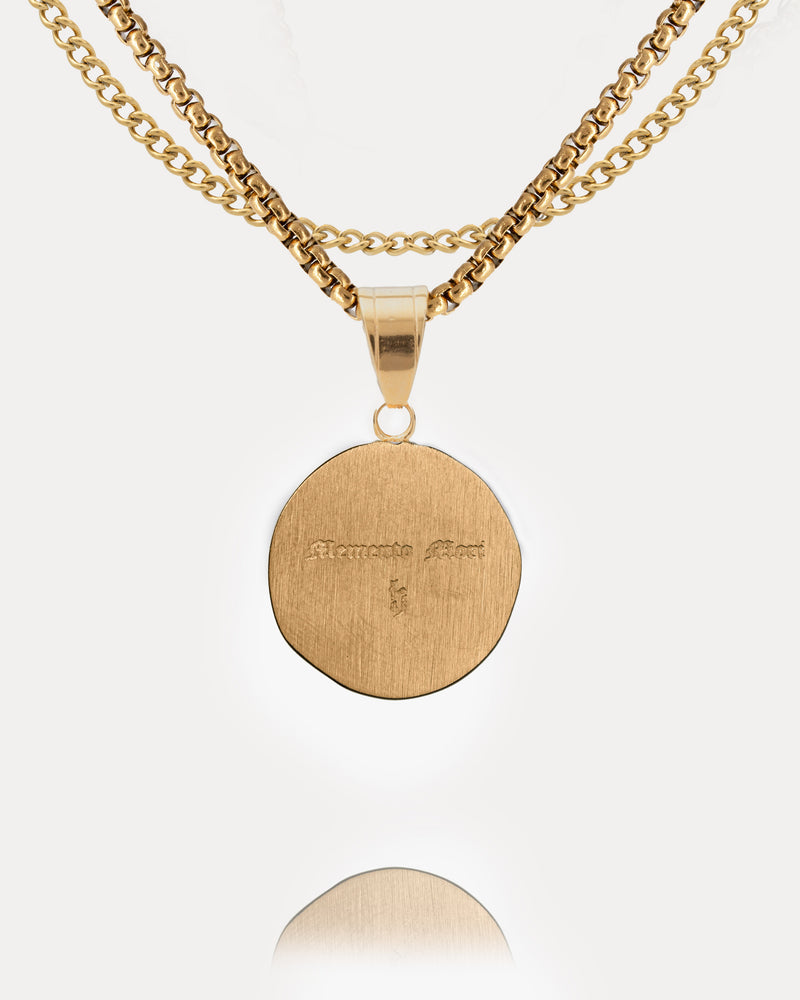 Death Smile Memento Mori Coin Pendant