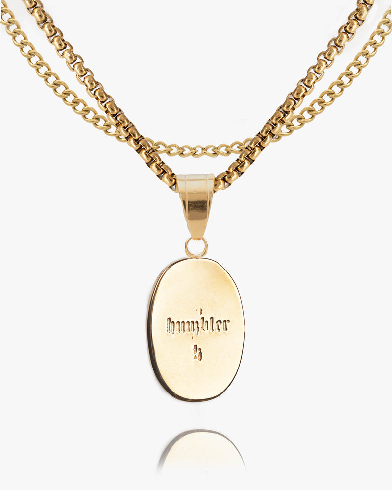 Hard Work & God's Work Coin Pendant