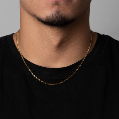 CUBAN LINK CHAIN - GOLD ( 3MM )