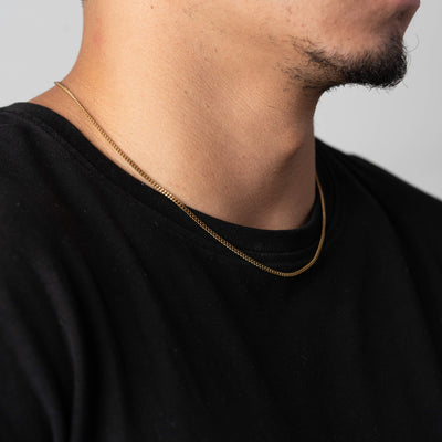 CUBAN LINK CHAIN - GOLD ( 3MM )