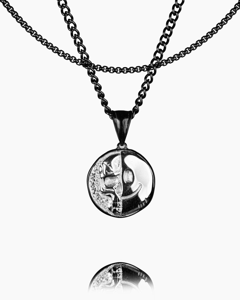 Death Smile Memento Mori Coin Pendant