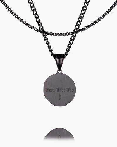 Spartan Skull Veni Vidi Vici Coin Pendant