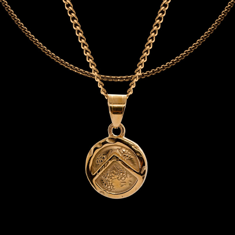 'Spartan's Shield' Pendant ( Gold )