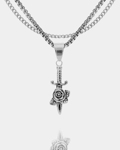 Daggered Rose Pendant