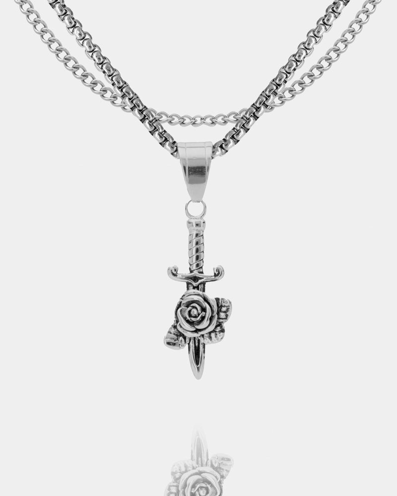 Daggered Rose Pendant