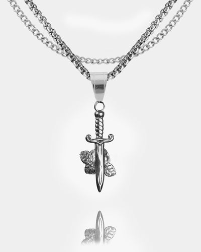 Daggered Rose Pendant