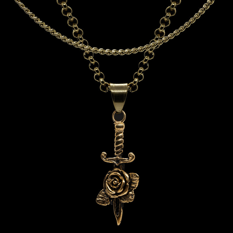 Daggered Rose Pendant