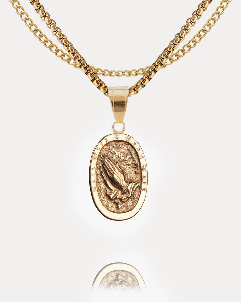 Hard Work & God's Work Coin Pendant