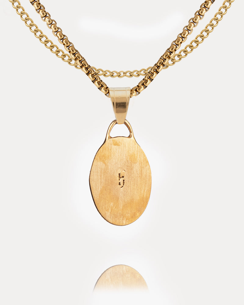 Memento Mori Skull Coin Pendant
