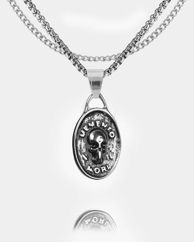 Memento Mori Skull Coin Pendant
