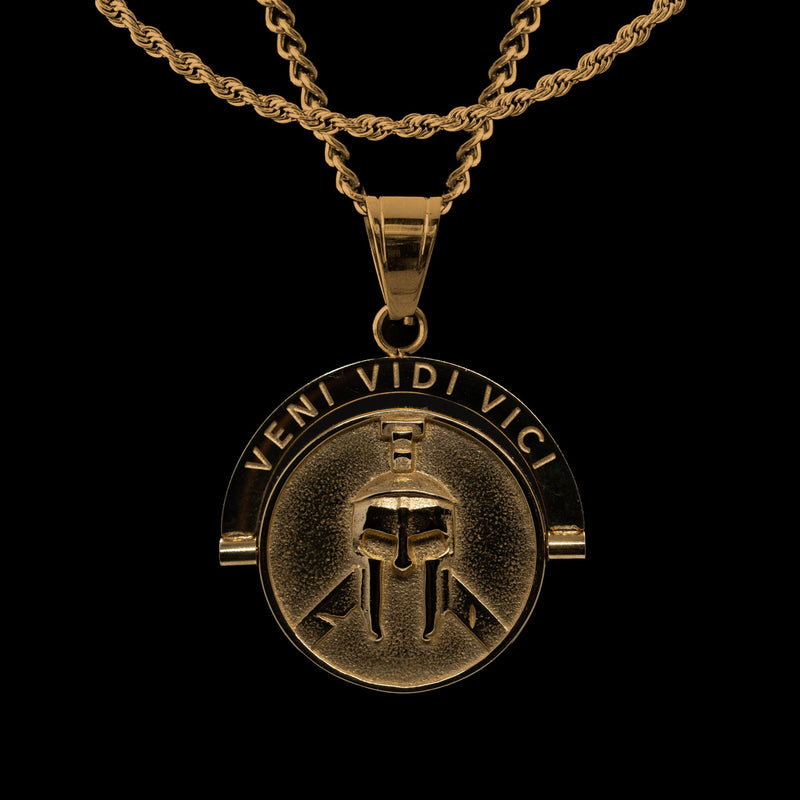 Warrior Veni Vidi Vici Double Sided Pendant