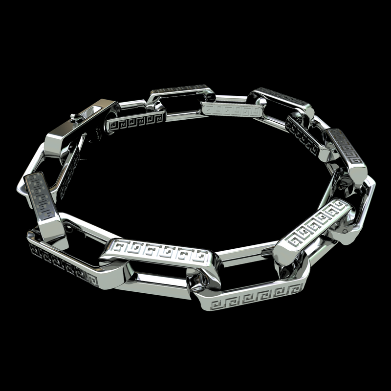 Greek Chain Link Bracelet