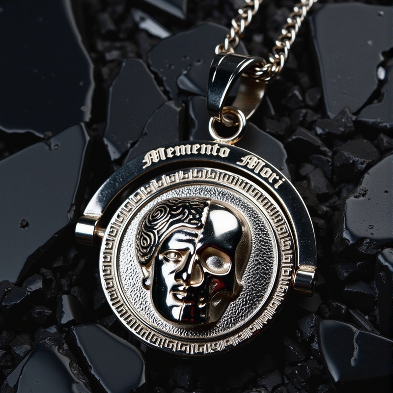 Memento Mori Double Sided Pendant