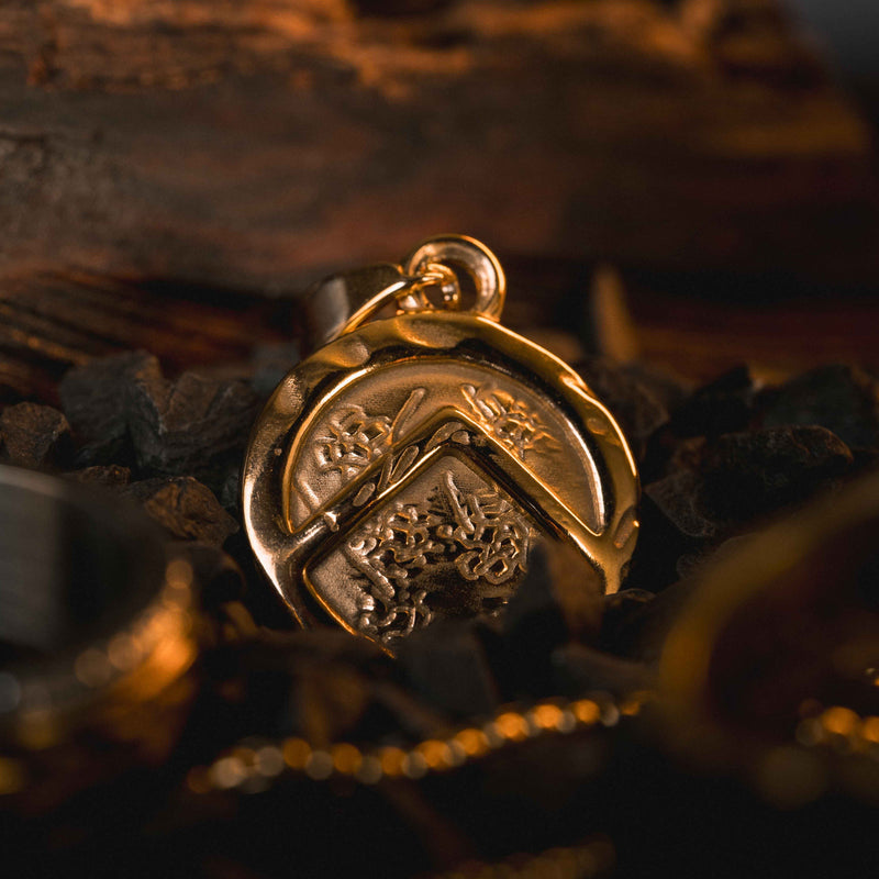 'Spartan's Shield' Pendant ( Gold )