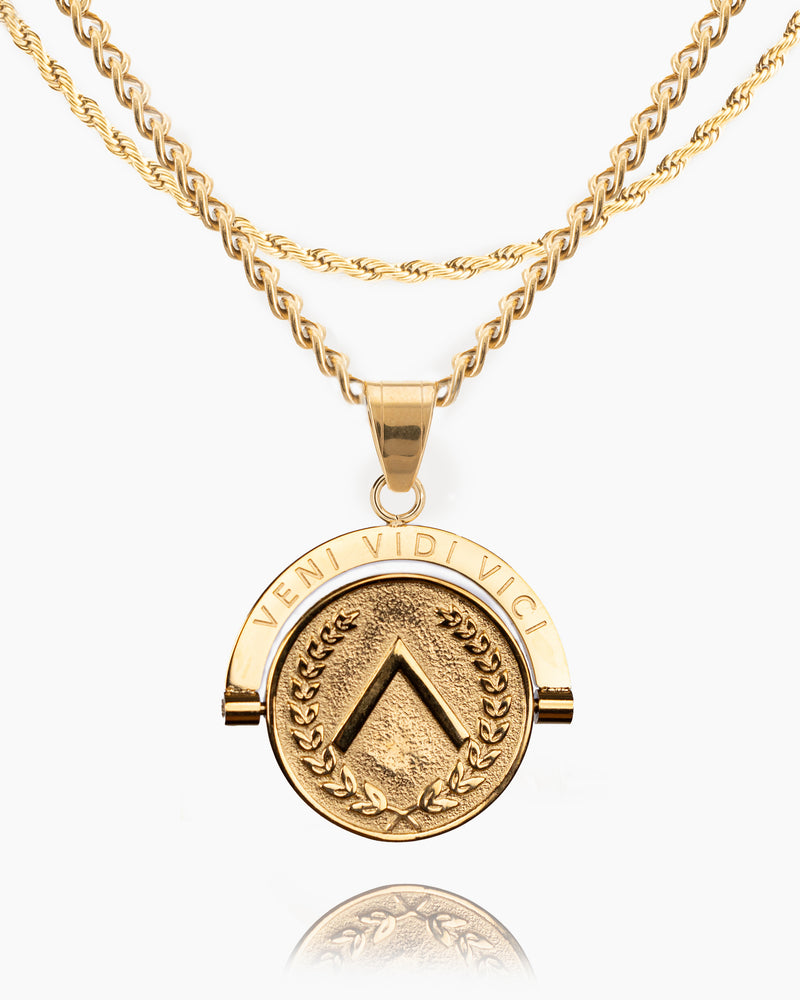 Warrior Veni Vidi Vici Double Sided Pendant
