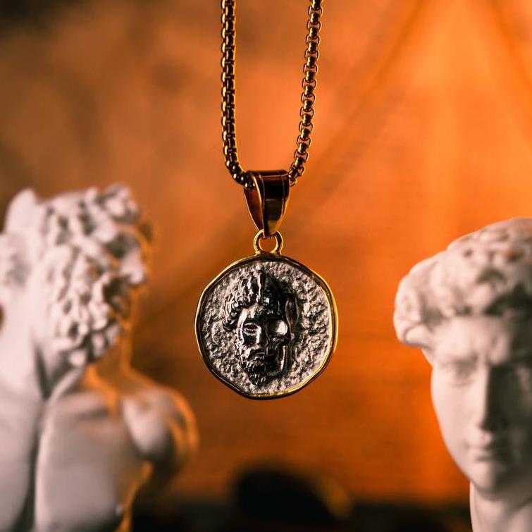 Marcus Aurelius Memento Mori Coin Pendant