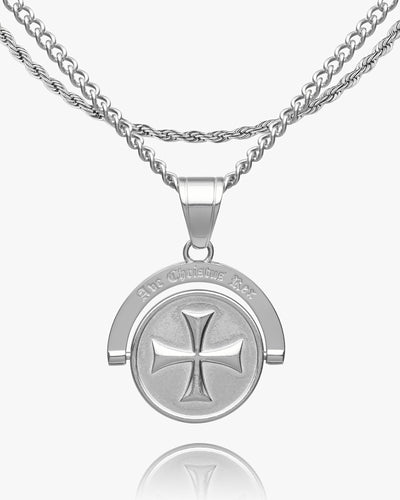 Ave Christus Rex Double Sided Pendant