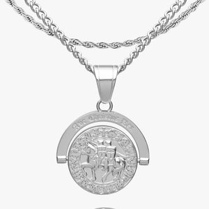 Ave Christus Rex Double Sided Pendant