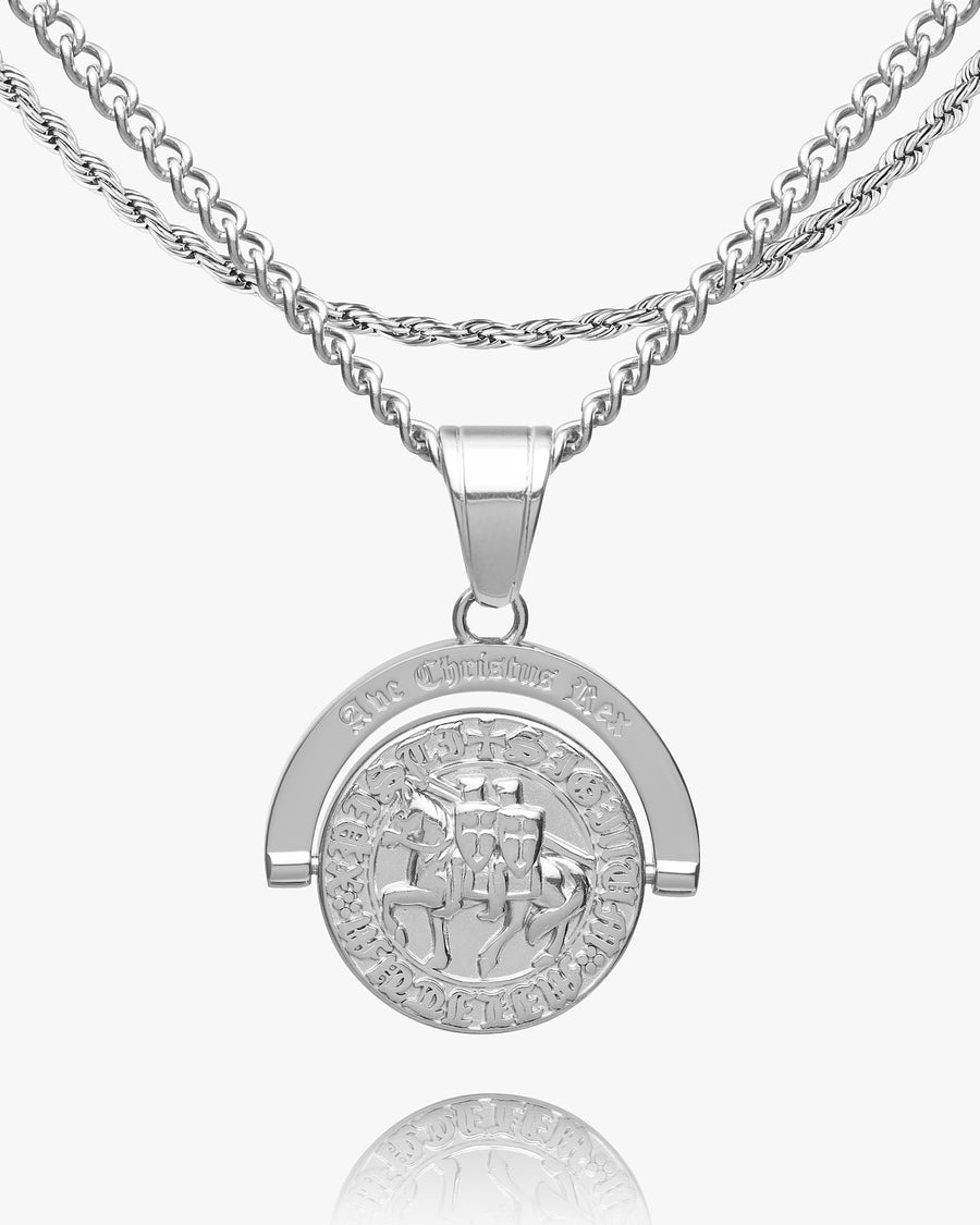 Ave Christus Rex Double Sided Pendant-Humbler