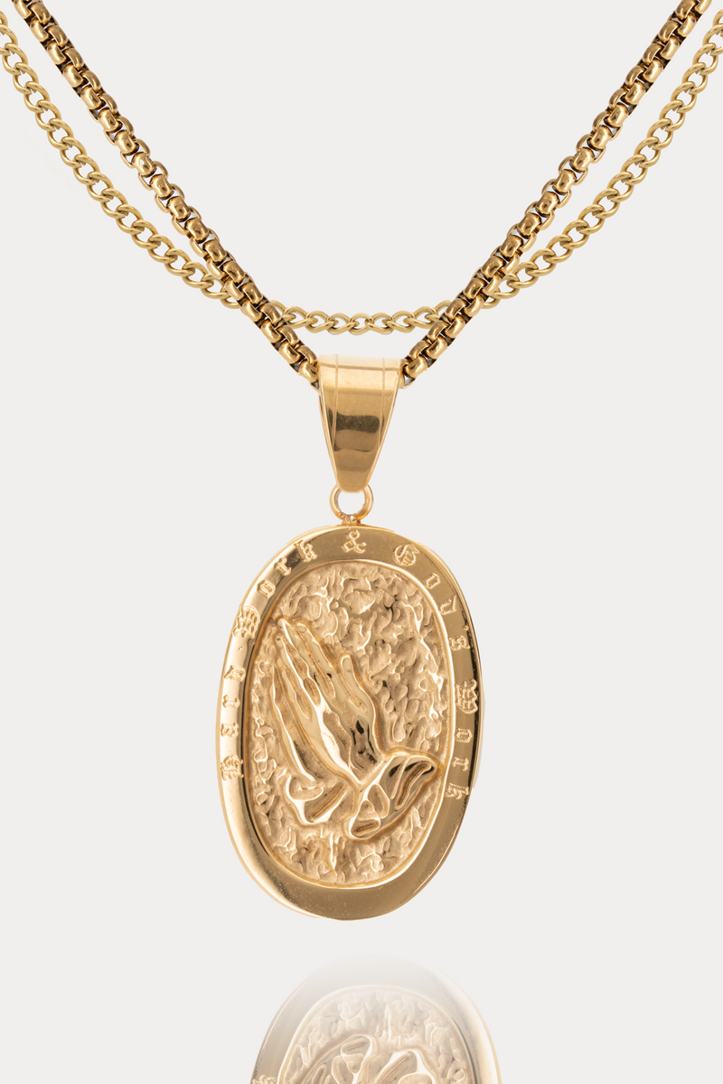 Hard Work & God's Work Coin Pendant