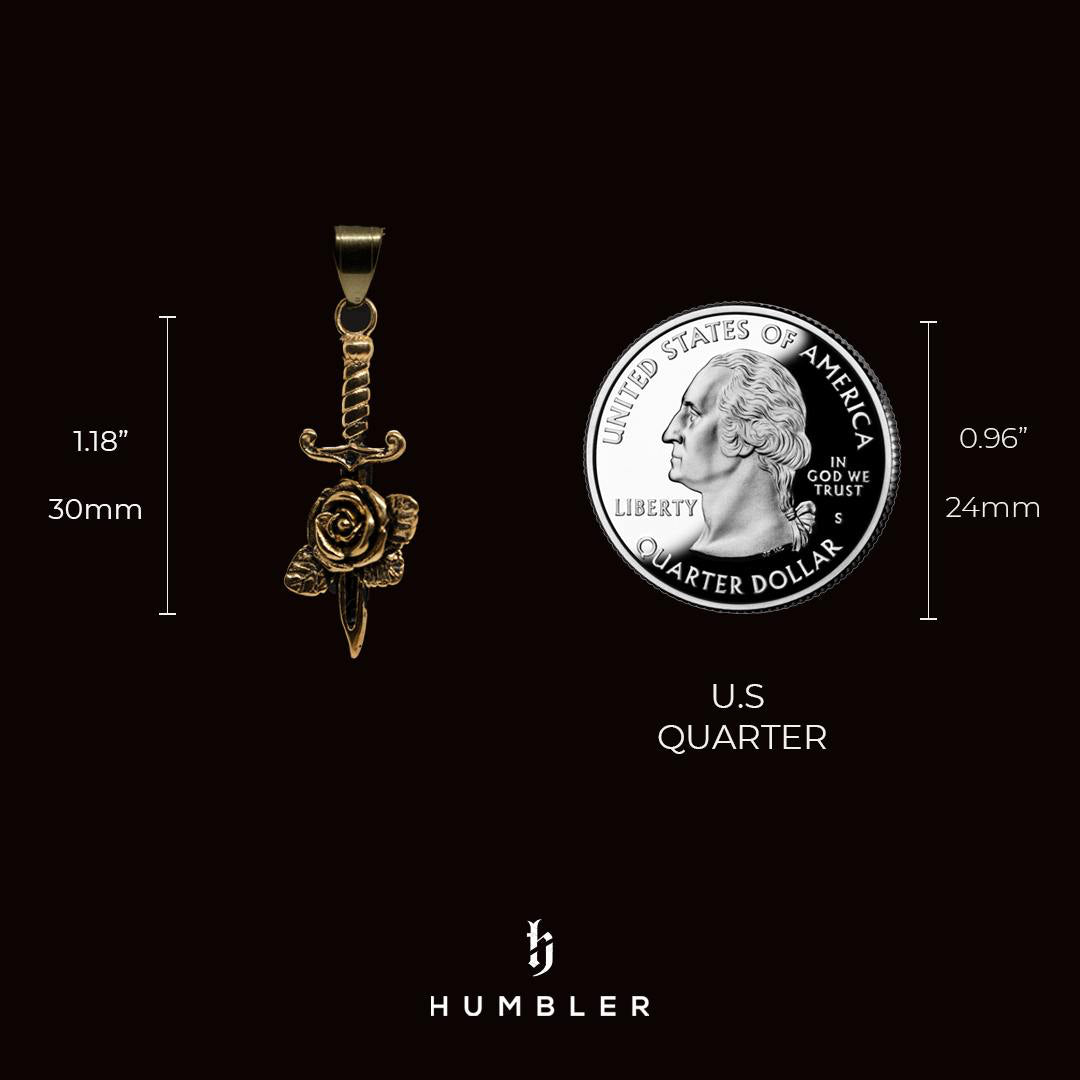 Daggered Rose Pendant-Humbler