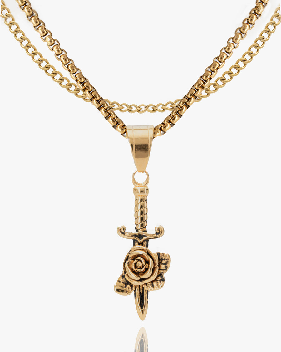 Daggered Rose Pendant-Humbler