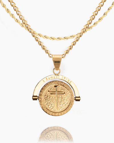 David vs. Goliath Double Sided Pendant