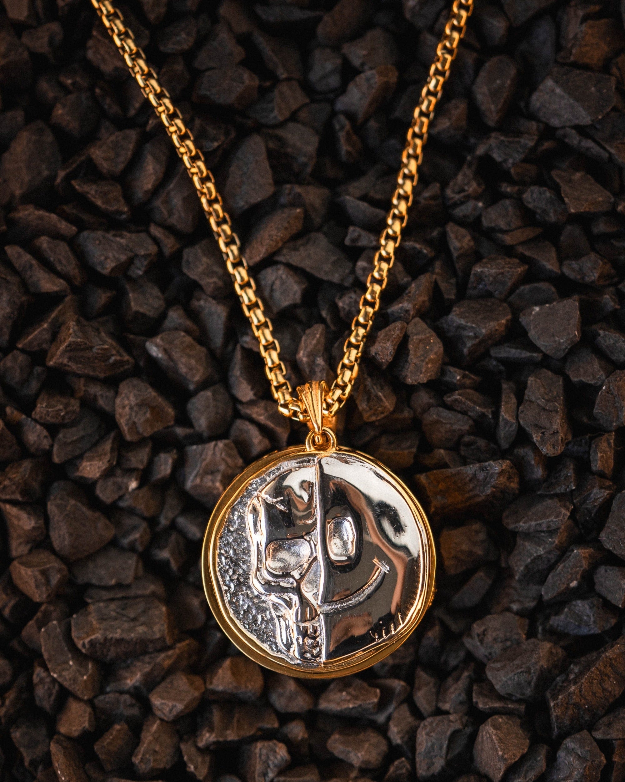 Death Smile Memento Mori Coin Pendant-Humbler