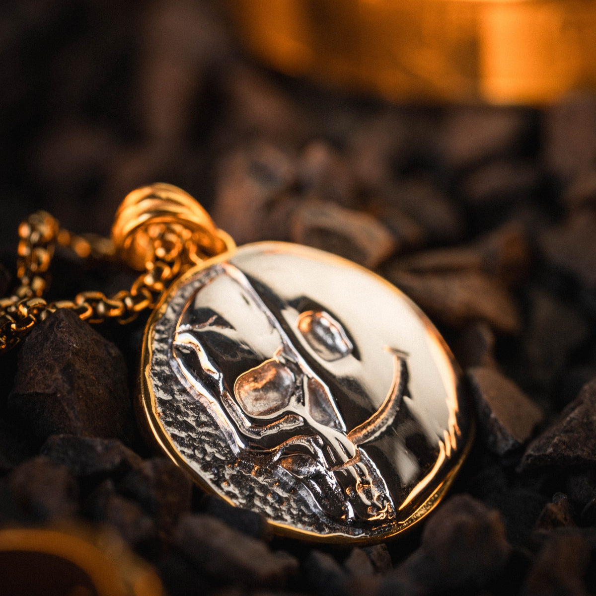 Death Smile Memento Mori Coin Pendant-Humbler