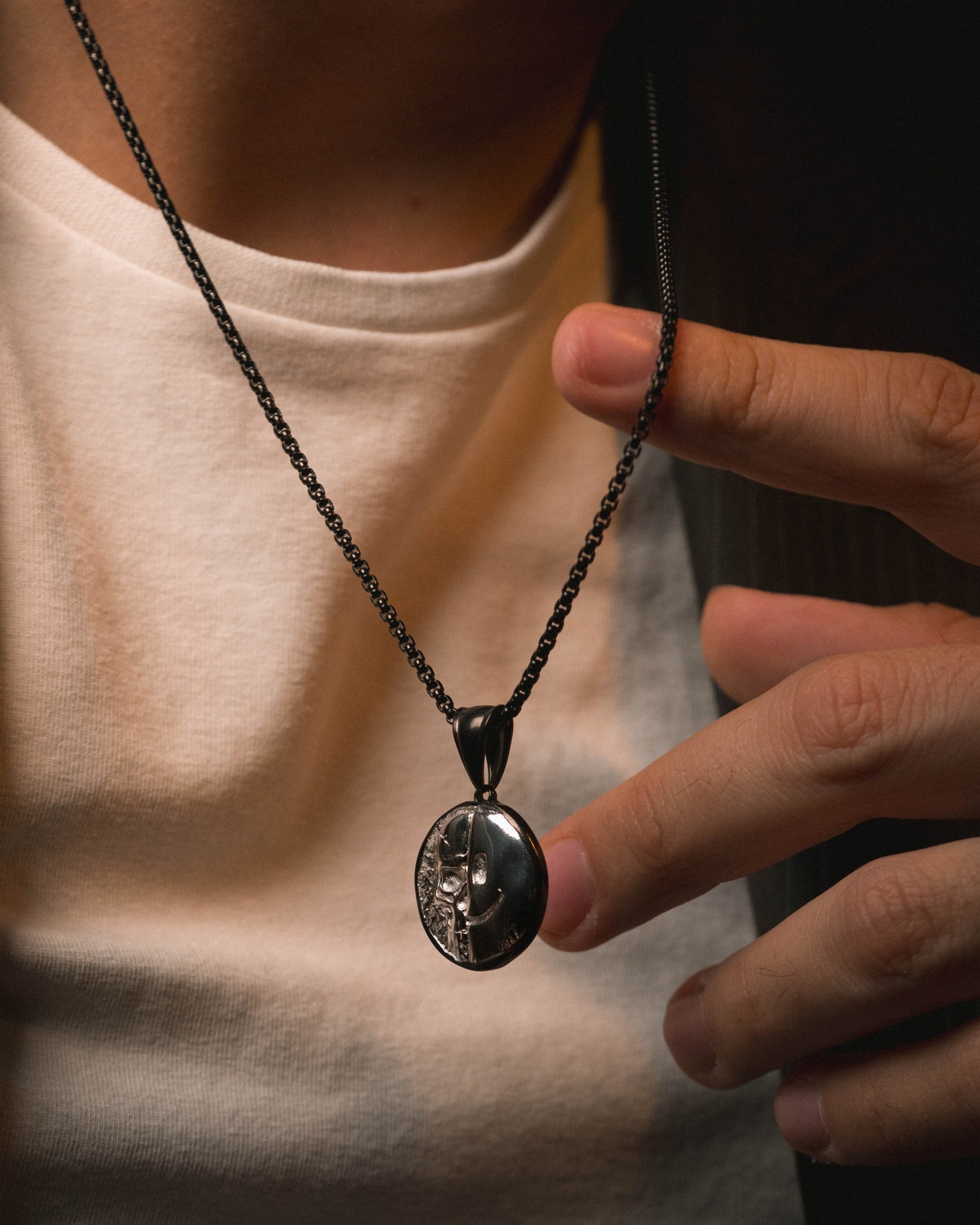 Death Smile Memento Mori Coin Pendant-Humbler