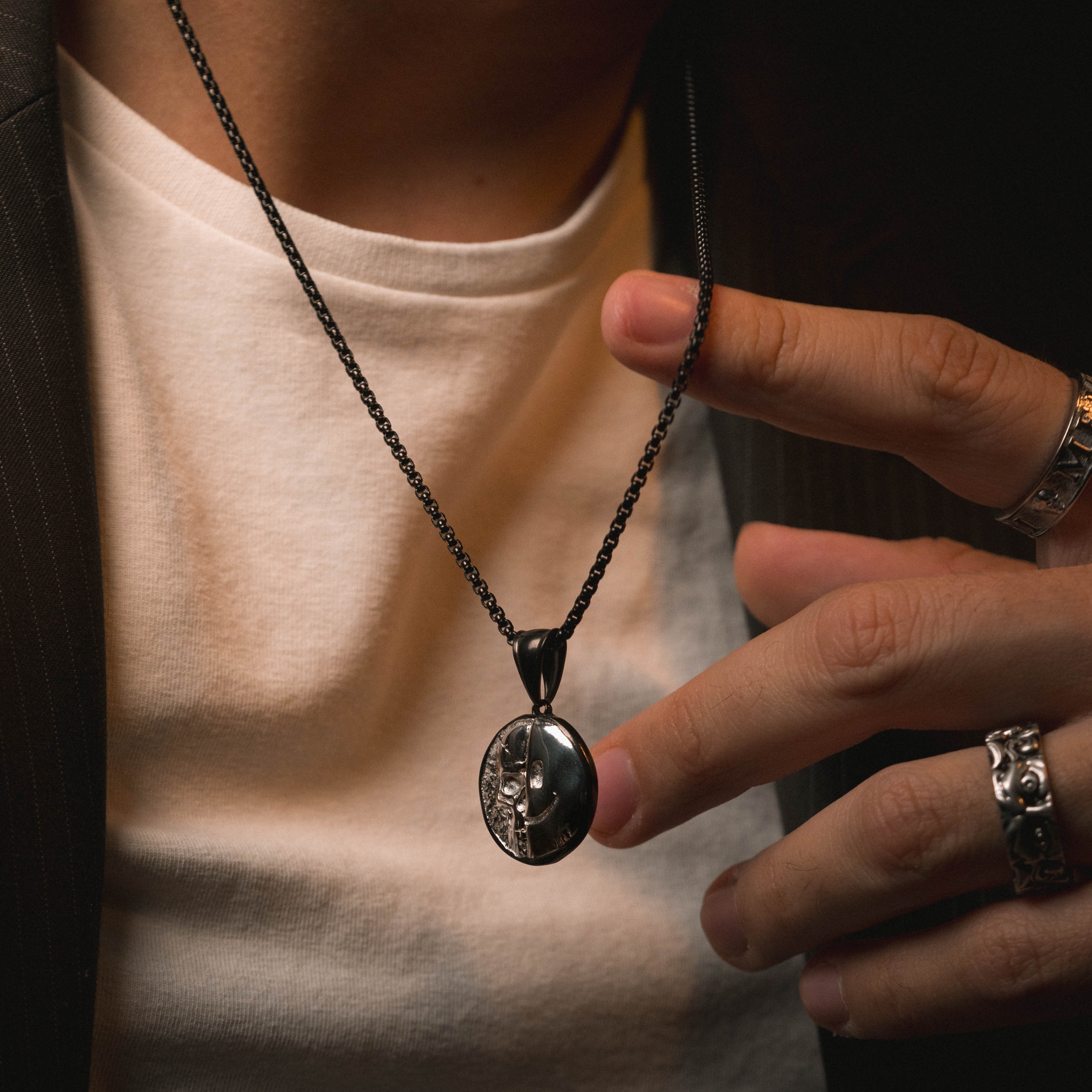 Death Smile Memento Mori Coin Pendant-Humbler