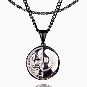 Death Smile Memento Mori Coin Pendant