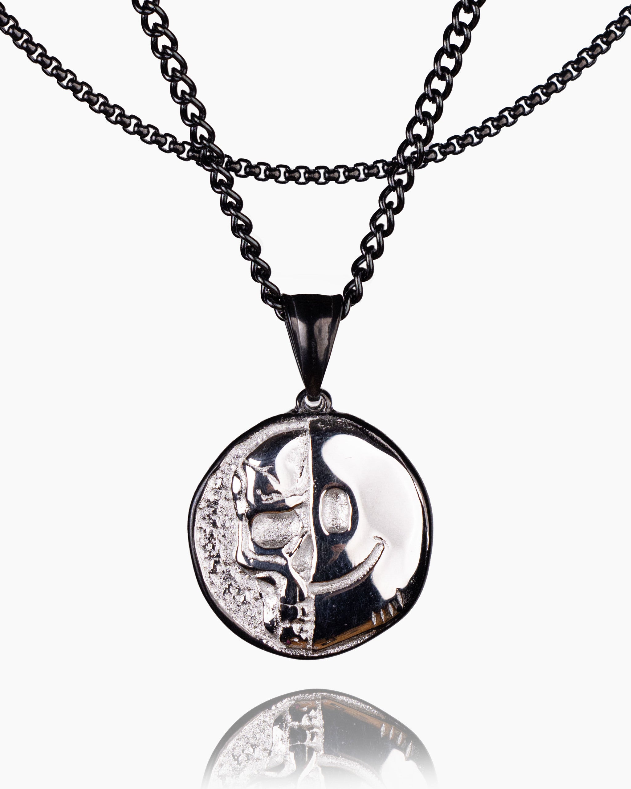 Death Smile Memento Mori Coin Pendant-Humbler