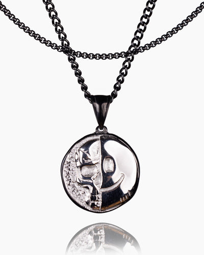 Death Smile Memento Mori Coin Pendant