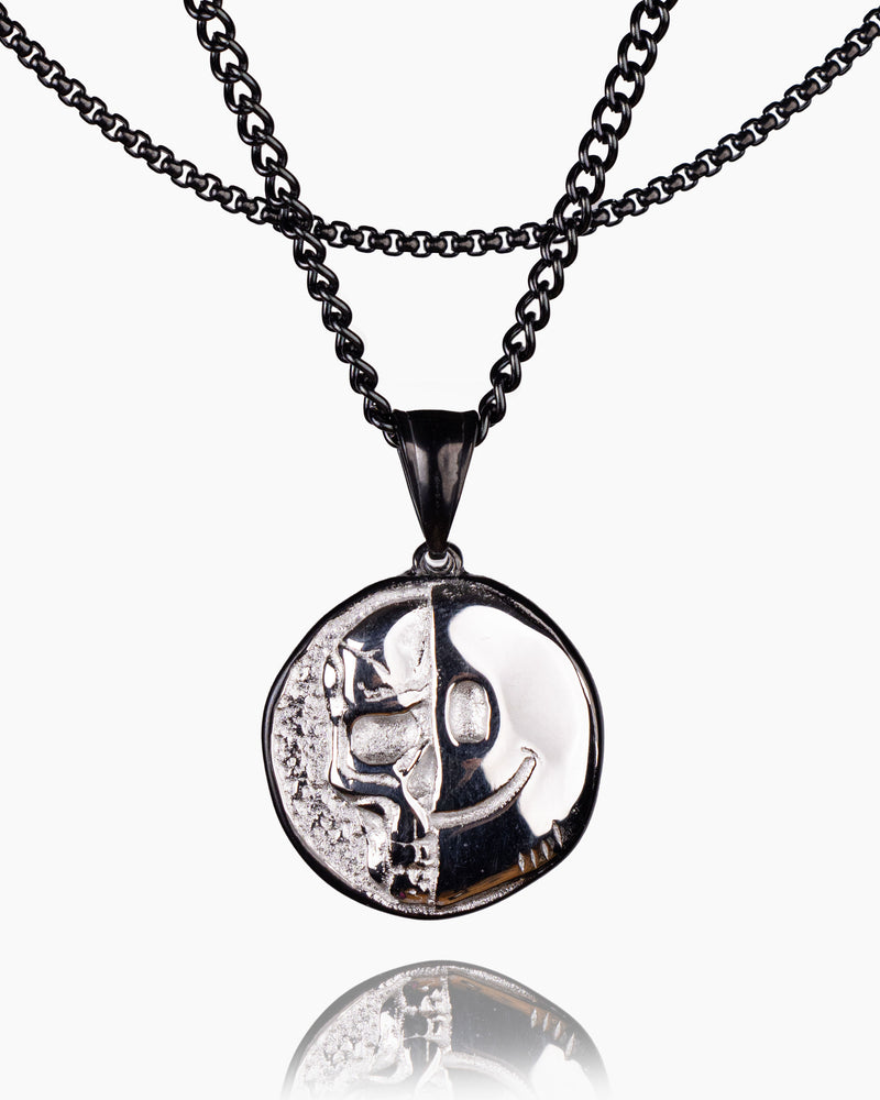 Death Smile Memento Mori Coin Pendant-Humbler
