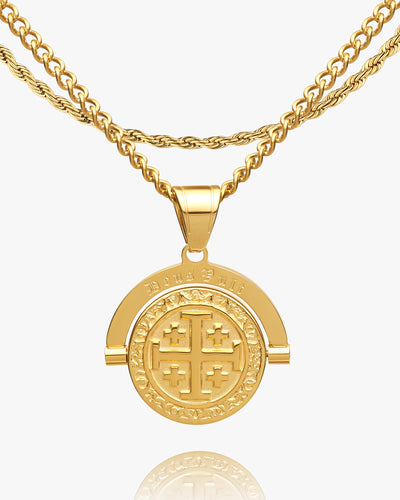 Deus Vult Double Sided Pendant