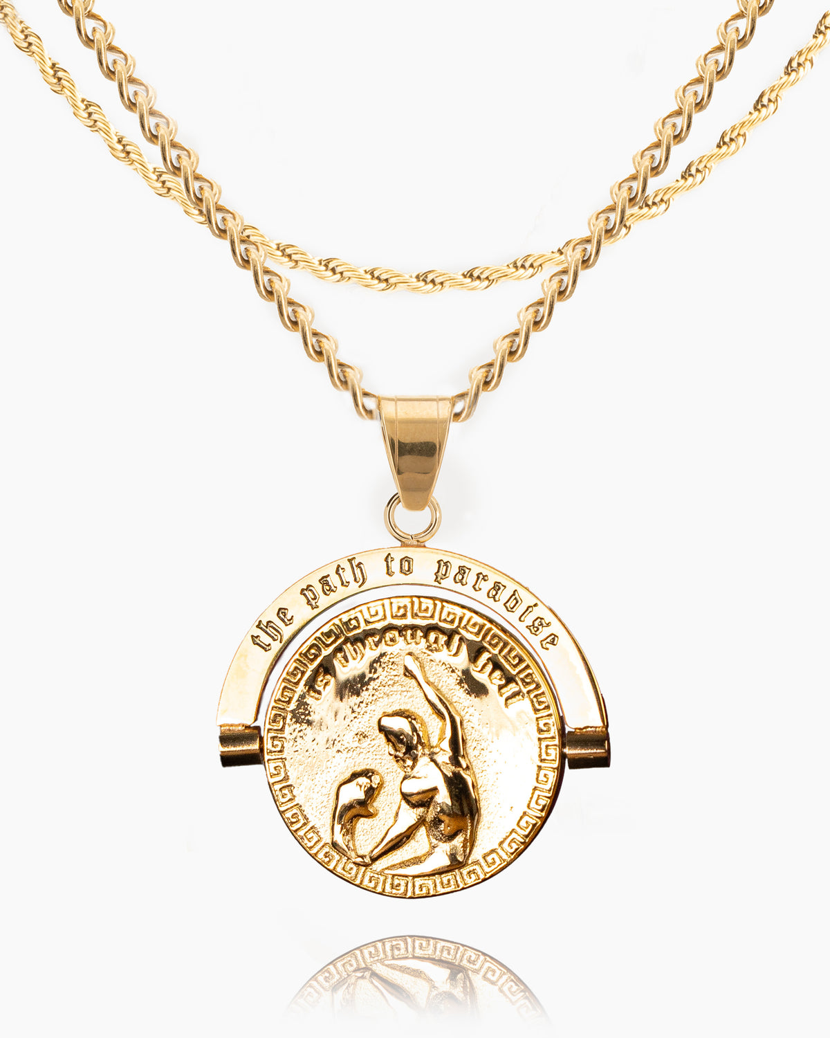 Hercules vs. Achelous Double Sided Pendant-Humbler