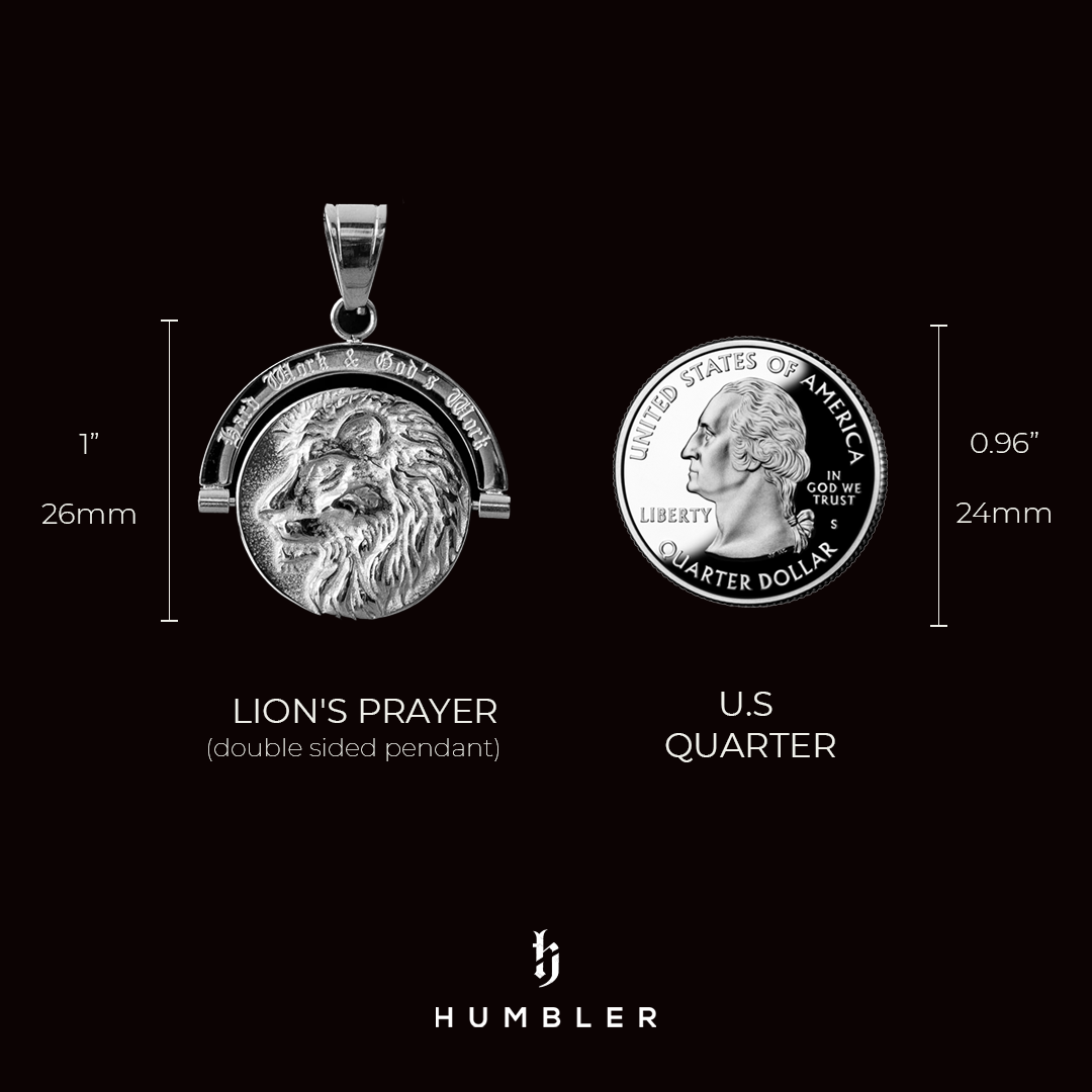 Lion's Prayer Double Sided Pendant-Humbler