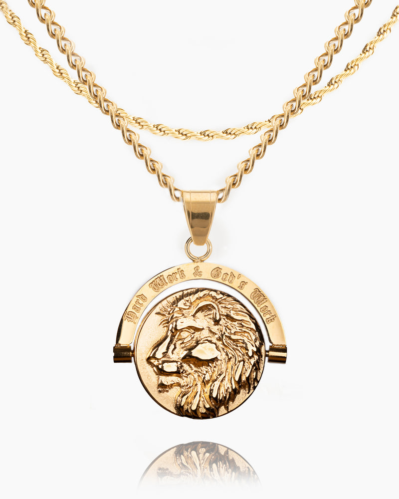 Lion's Prayer Double Sided Pendant-Humbler