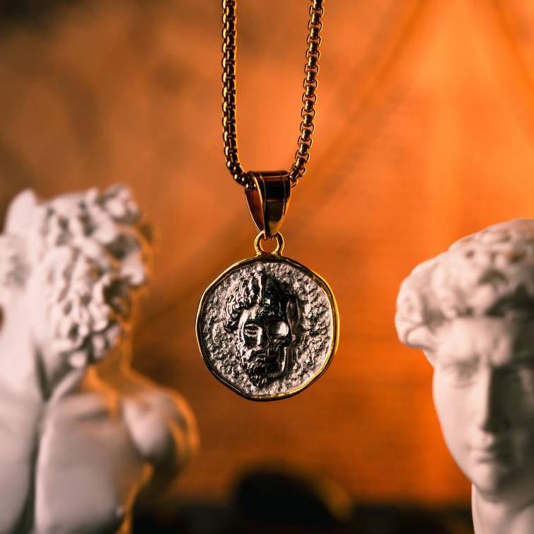 Marcus Aurelius Memento Mori Coin Pendant-Humbler