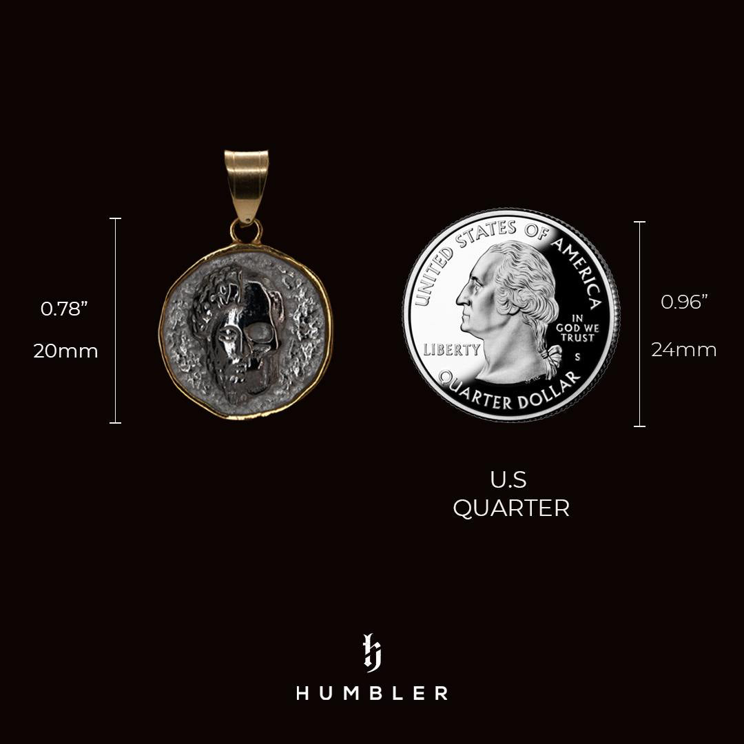 Marcus Aurelius Memento Mori Coin Pendant-Humbler