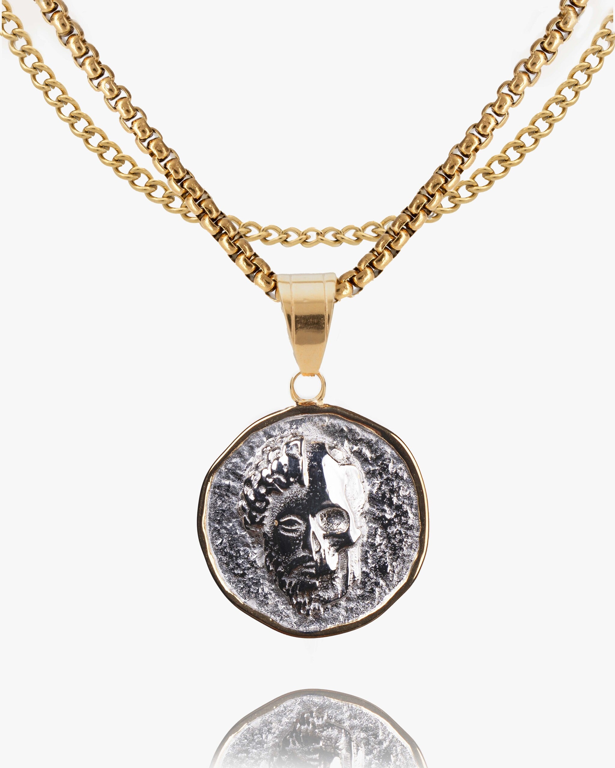 Marcus Aurelius Memento Mori Coin Pendant-Humbler