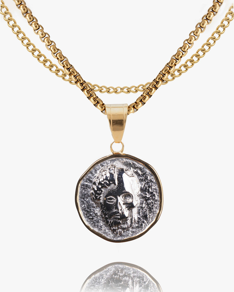 Marcus Aurelius Memento Mori Coin Pendant-Humbler