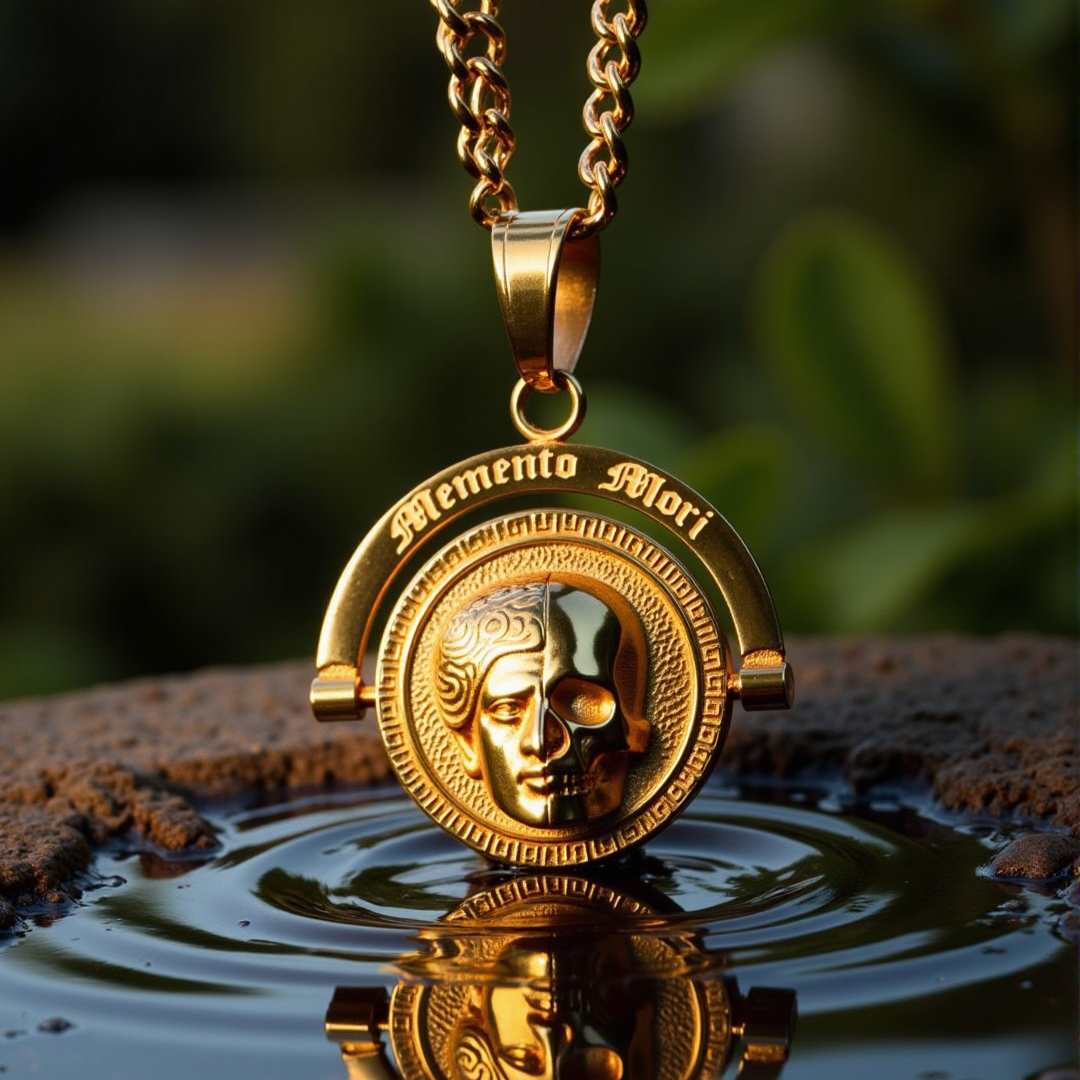 Memento Mori Double Sided Pendant-Humbler