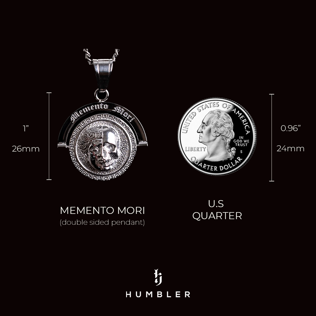 Memento Mori Double Sided Pendant-Humbler